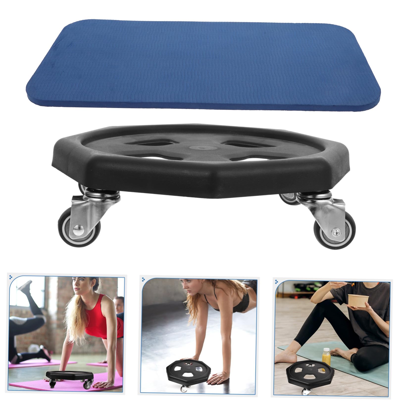 Didiseaon Disco Deslizante para Ejercicio con Cojín para Rodillas Entrenamiento Abdominal Casa Herramienta Fitness Segura y Cómoda Color Aleatorio Color Aleatorio