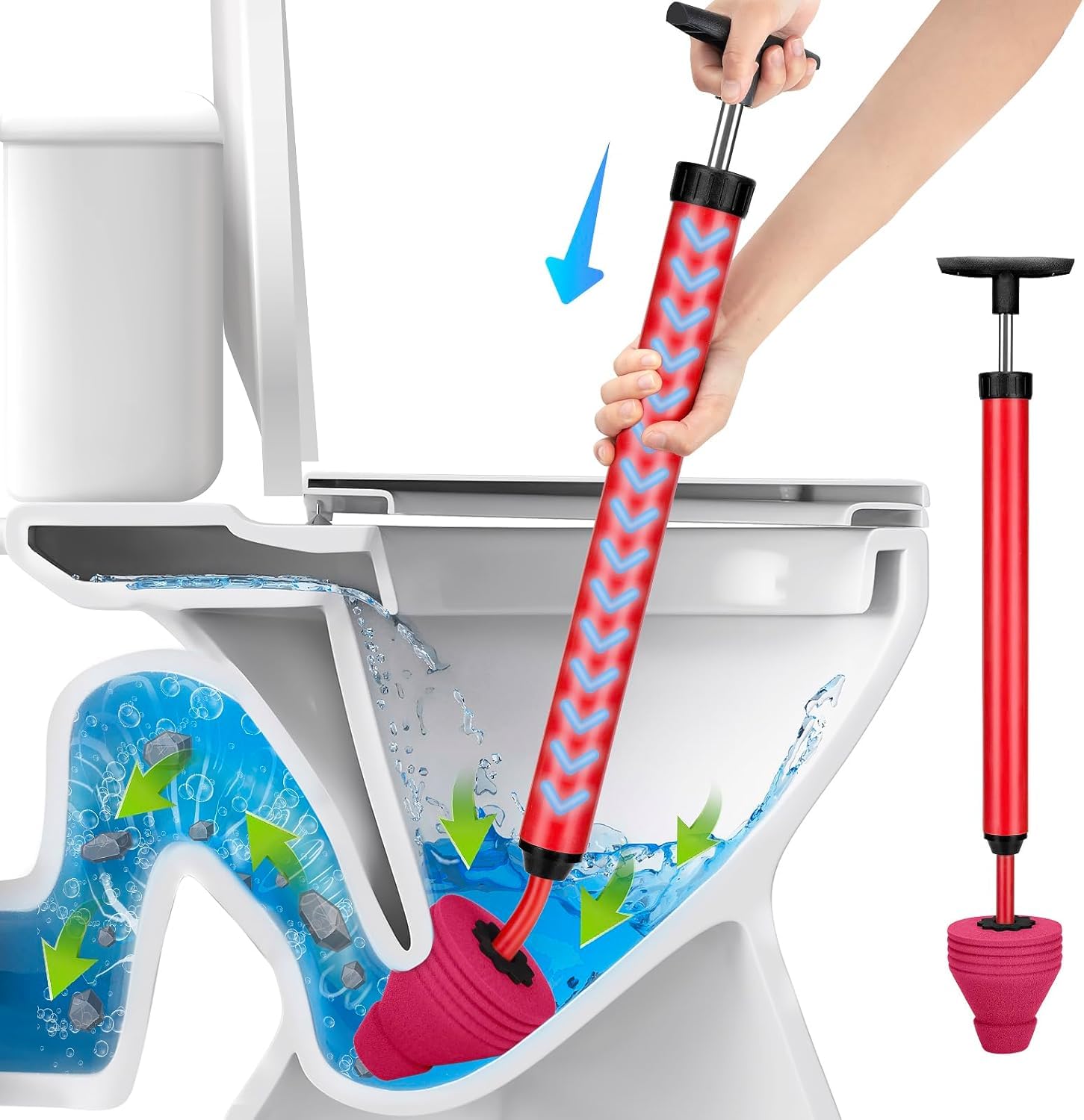 Amazon.co.jp: トイレ詰まり解消器 トイレ詰まり解消装置 便器 トイレ 