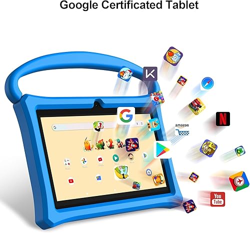 Miniatura 5 de VOLENTEX Tablet infantil de 7 pulgadas, edad 3-10, Android 13 PAD para niños, almohadilla educativa de 32 GB ROM, con funda a prueba de golpes para