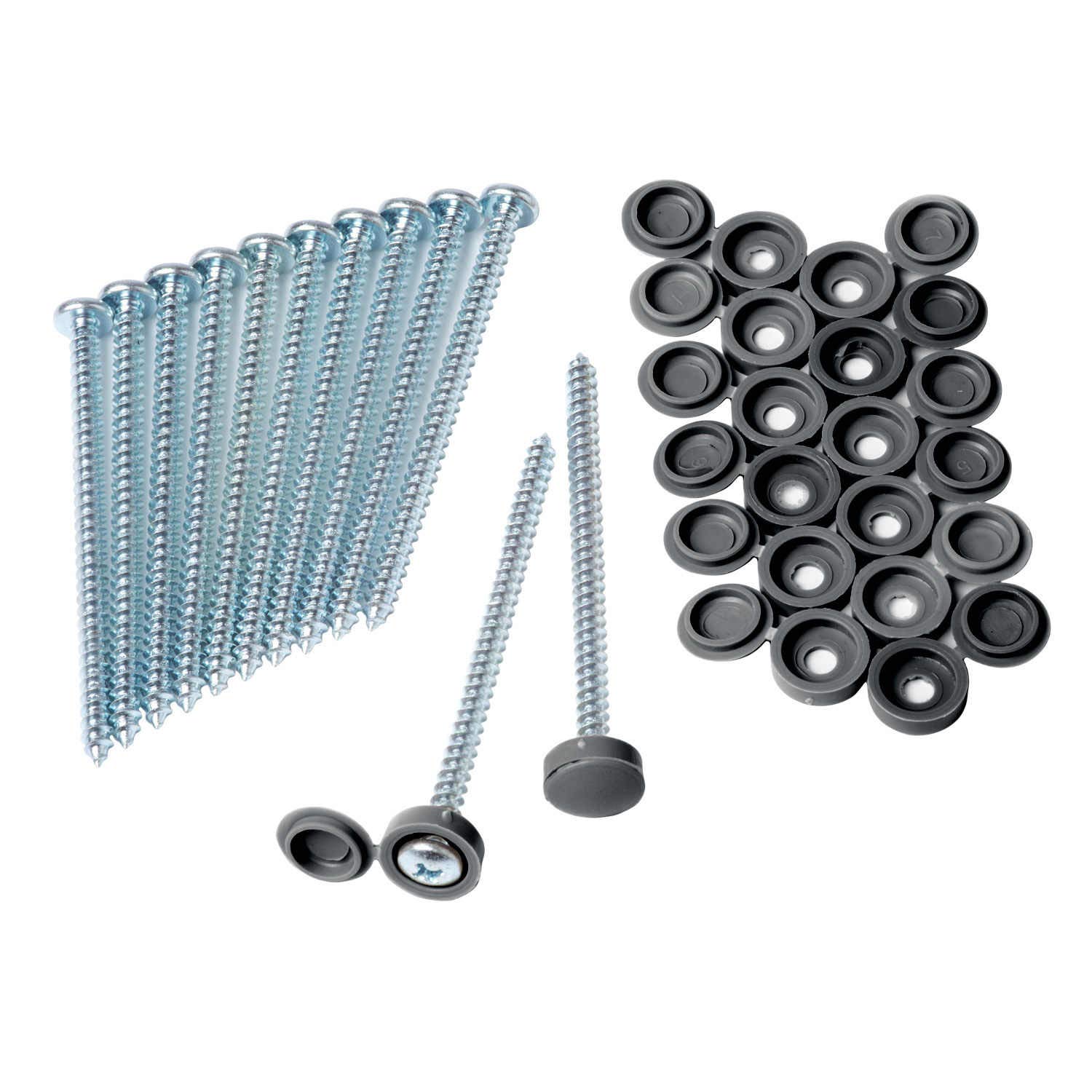 Polaris Homeside Shutter Screws & Caps 410 Gray