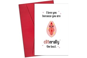 Thoughtful Valentine's Day Card for Best Friends - I Love You Cliterally