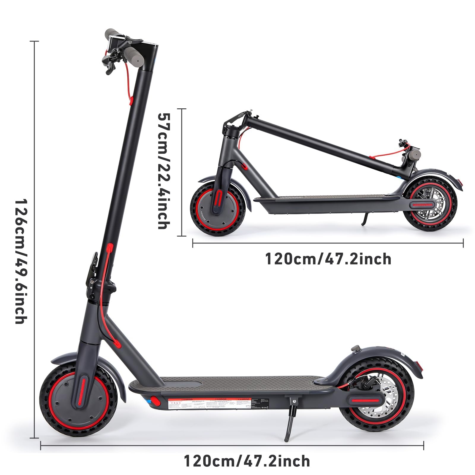Monopattino Elettrico per Adulti, Scooter Elettrici Doppia frenata per I Viaggiatori Pneumatici 8.5 ",Autonomia 35 km