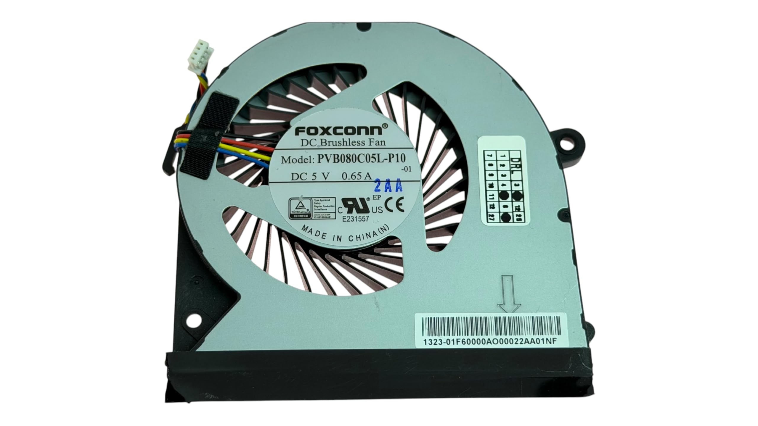 CPU FAN compatible Foxconn Intel NUC11, NUC12 NUC13 Pro, 1323-01F6000 PVB080C05L-P10-01 BAZC0810R5HY006 BAZC0810R5HY010, 1323-01F7000, NUC11TNK