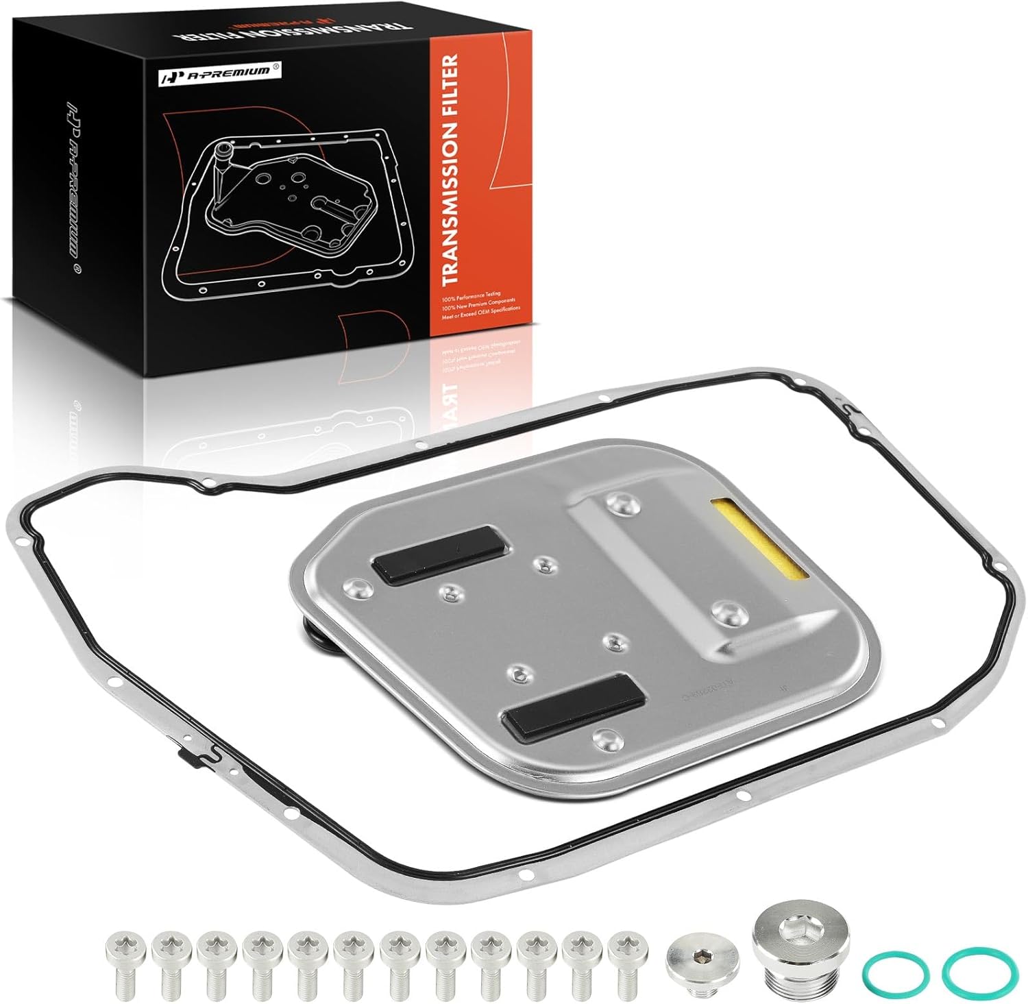 A-Premium Automatic Transmission Fluid Filter with Pan Gasket, Compatible with Audi Q5 2011-2014, A6 2016-2018, allroad 2013-2014, RS7 2014, S8 2013-2014, SQ5 2014, A4 A5 A6 A7 A8 Quattro