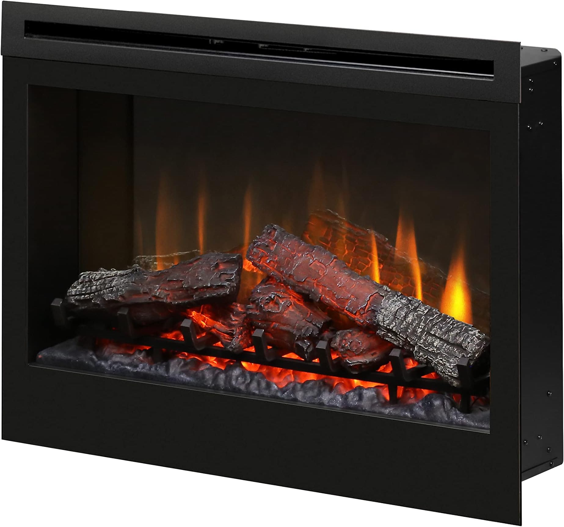 DF Series 33" Electric Log Firebox Insert (Model: DF3033ST), 3412 BTU, 120 Volt, 1000 Watt, Black