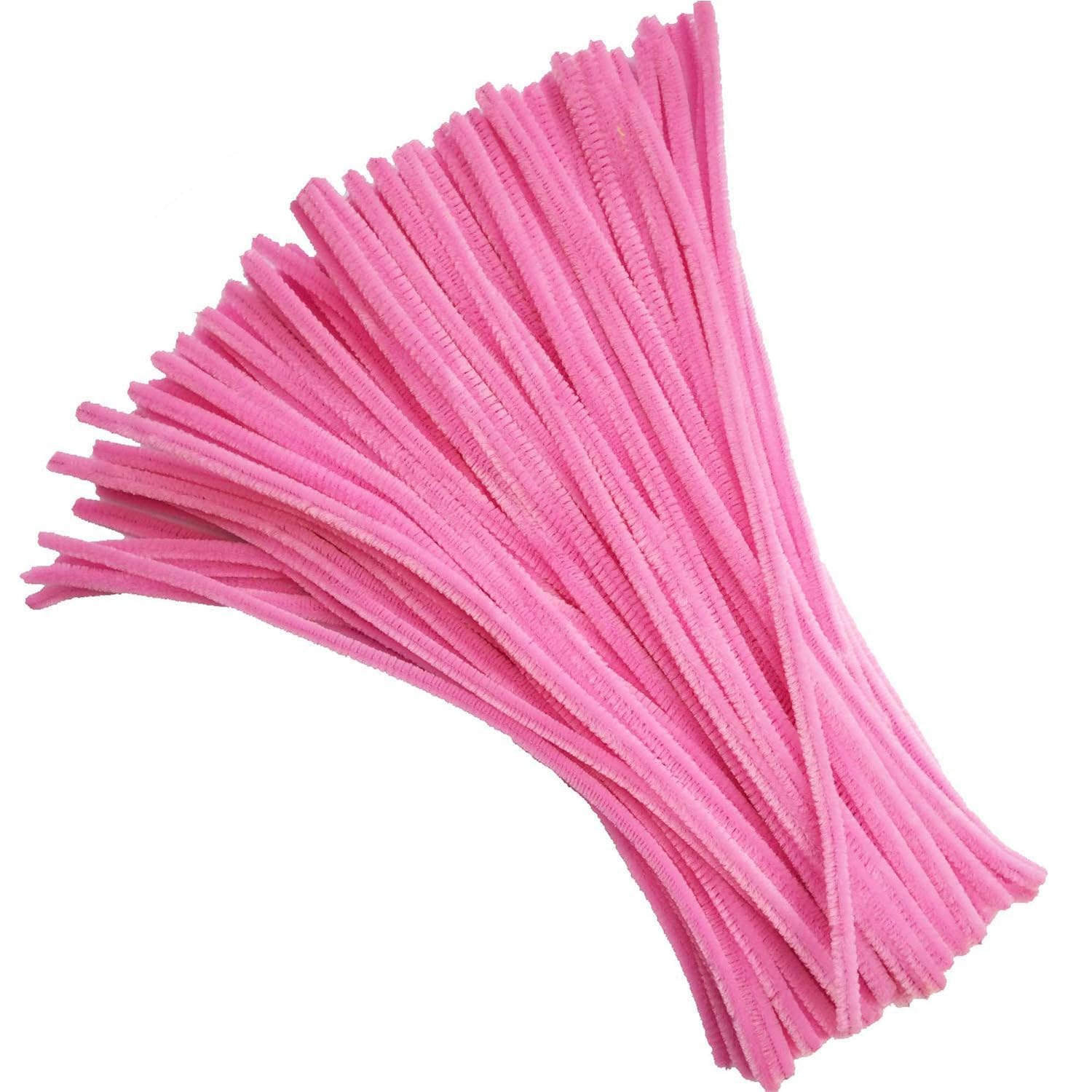 ProKart 100 Pcs Pipe Cleaner for Crafts, Flower and Hobby | Furry Sticks for Kids Crafts and Projects | Kids Fun Activity Pipe Cleaner for Scrap Booking DIY Activities (12 Inches 100 Pcs) (Pink)-image-45