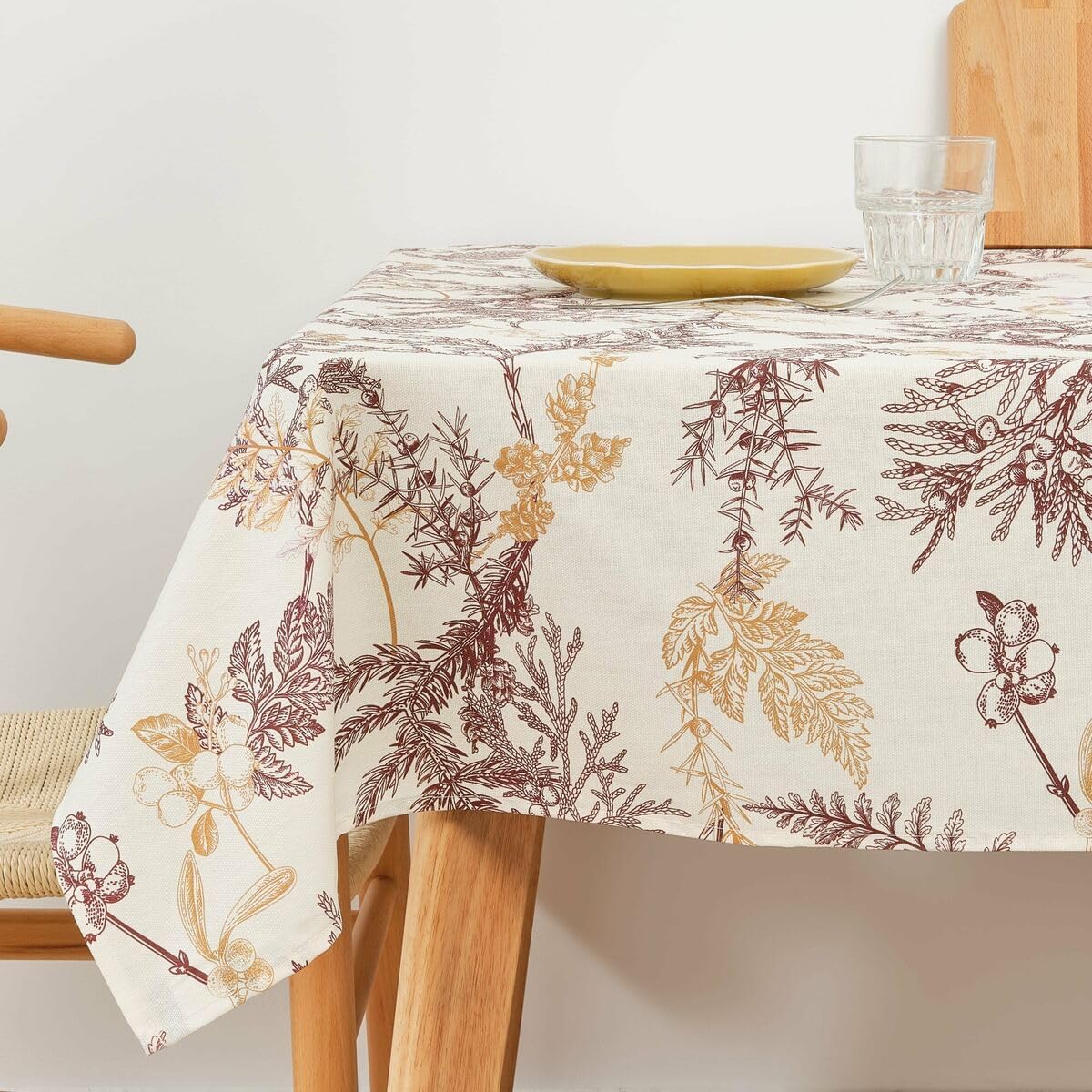 Muaré Stain Resistant Resin Tablecloth Christmas 140 x 140 cm