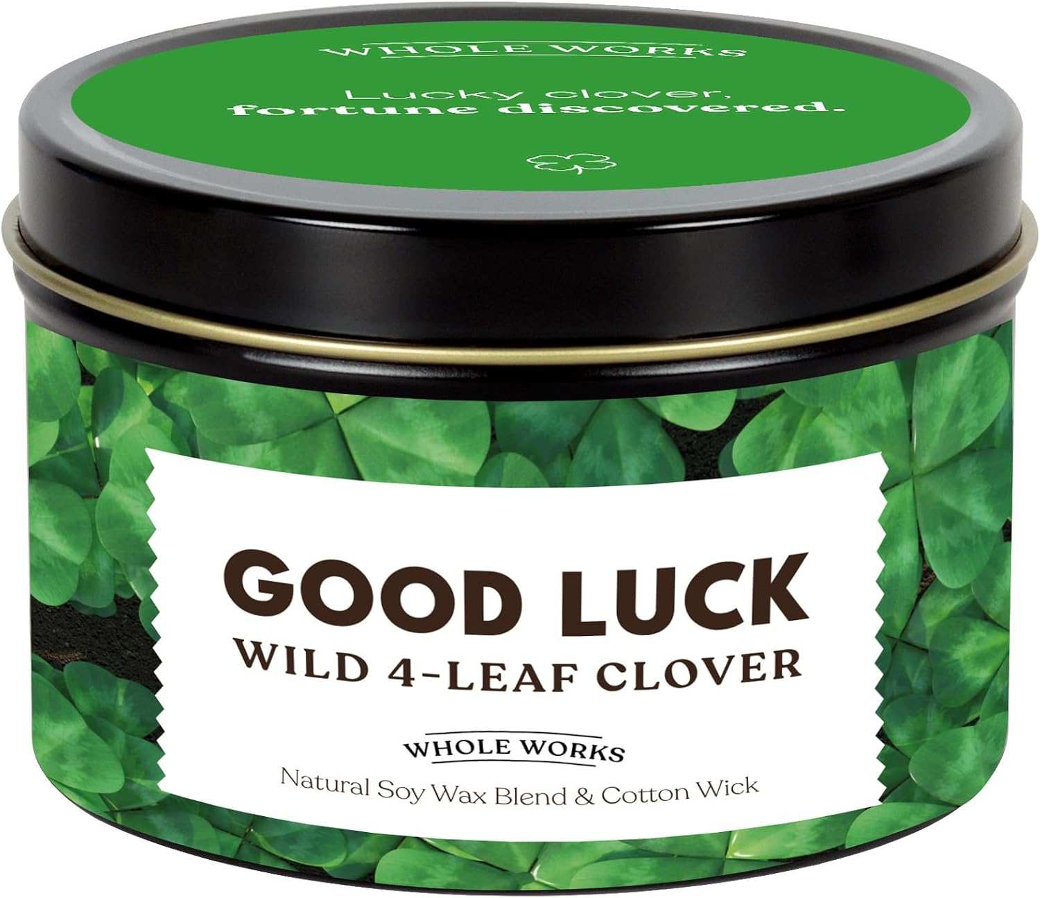 2 pk Premium Candle for Energy Cleansing – Natural Soy Wax Blend, Cotton Wick, Phthalate Free Scent, Scented Candles for Home Smudging, House Spiritual Protection, 6oz (Good Luck Clover)