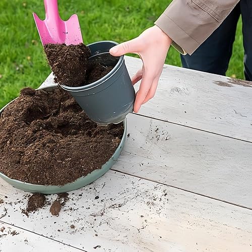 Miniatura 3 de Mini pala de mano de metal colorida, juego de paletas de herramientas de jardín para plantación de suelo de flores, excavación, trasplante, regalo