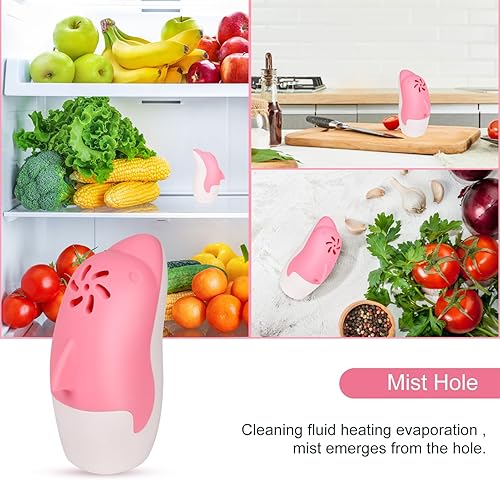 Miniatura 5 de Lindo desodorante para nevera, limpiador de refrigerador Dolphin, ambientador de olores para congelador, añade bicarbonato de sodio reutilizable,
