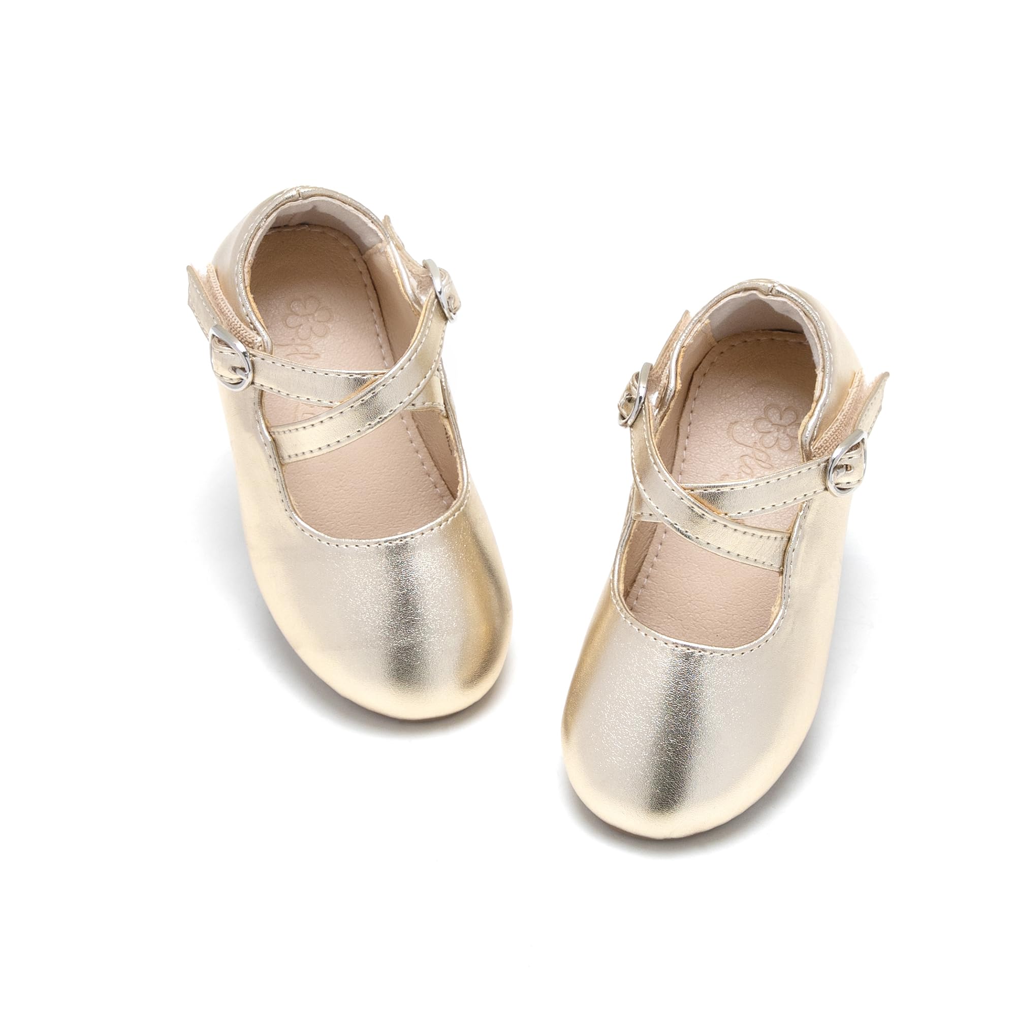 Flaryzone Toddler/Little Girls' Ballerina Flat Mary Jane Princess Dress Shoes - Wedding School Party