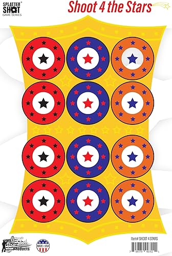 Pro-Shot Products Splatter Shot Game Series 12" x 18" Tag Paper Target - 8 Pack