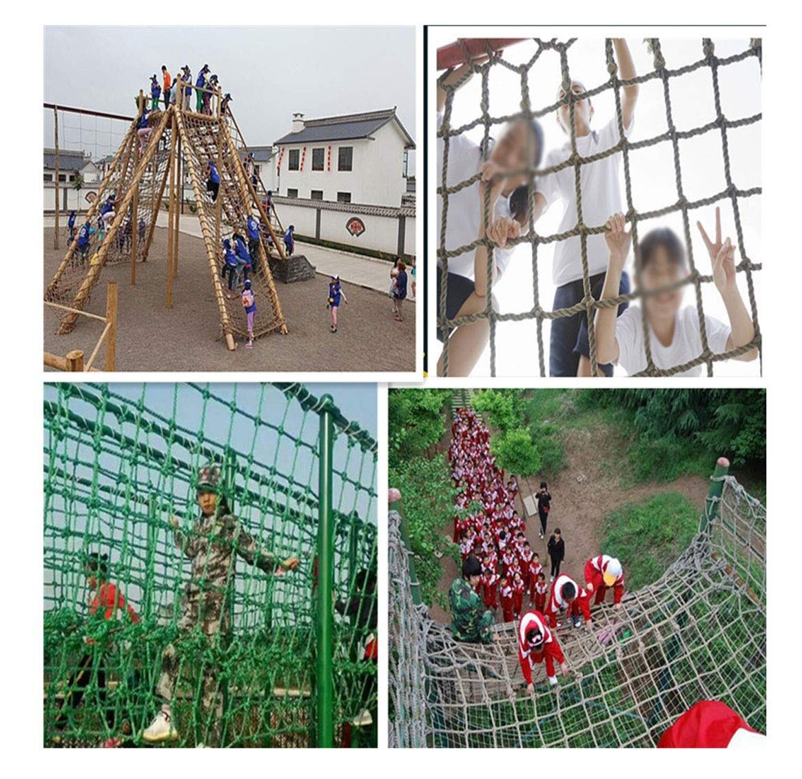 Katzennetz für Kinder, zum Klettern und Klettern, dekoratives Netz, natürliche Jute, Treppengeländer, Sicherheitsnetz, Katzennetz, Durchmesser 8 mm, Maschenweite 15 cm, Hanfseil, 1 x 8 m