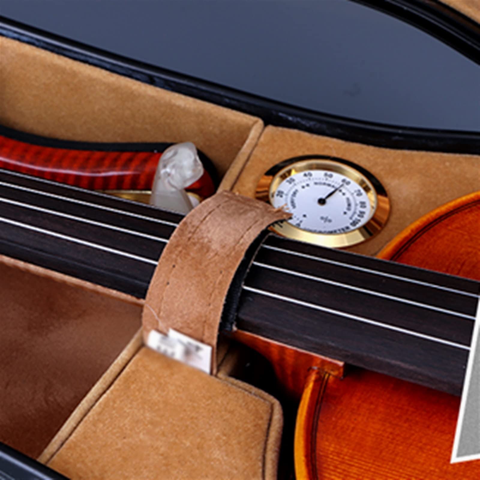 Profesional Violín Caso Estuche Para Violín Negro Estuche Para Violín De Fibra De Carbono Estuche Para Violín Estilo Mochila Portátil Violín Caso (Color : BK, Size : 3/4)
