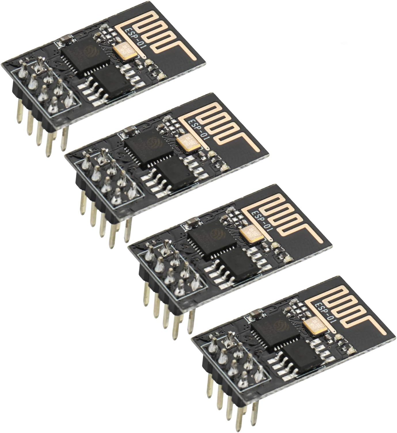 4Pcs ESP8266 Serial WiFi Module ESP-01 Updated Wireless Transceiver Board 3.3V for Arduino