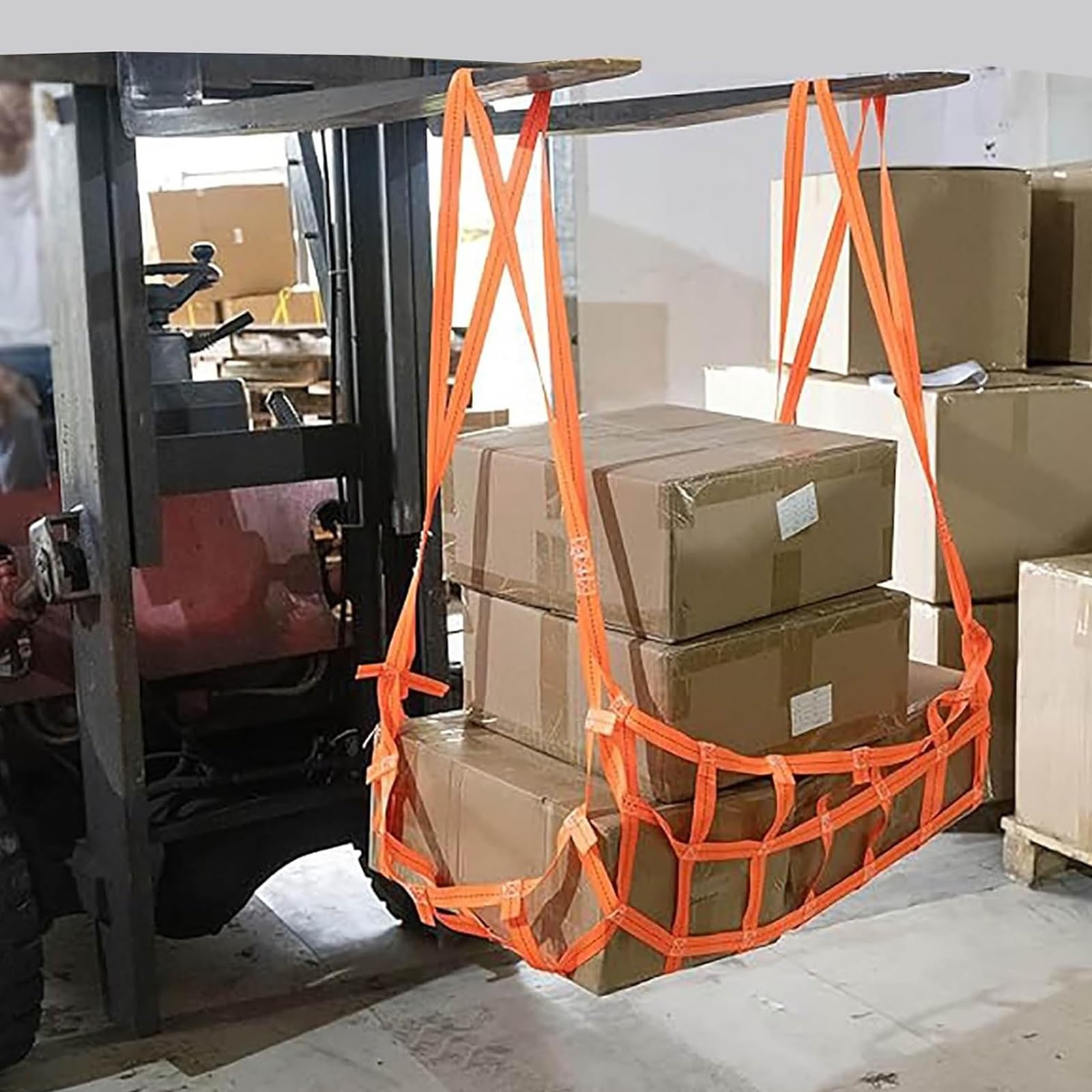 Bezpieczna siatka do podnoszenia – wytrzymała nośność 500 kg do transportu i załadunku budowlanego