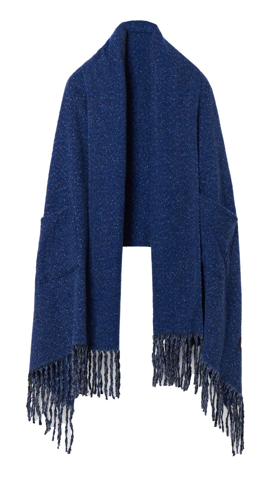 Desigual Damen Blau Langer Schal In Zwei Farben, Polyester, U