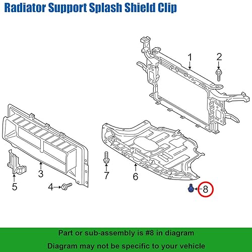 Miniatura 4 de OAUTOO 25pcs Bumper Engine Under Conver & Fender Liner Retainer Air Inlet Clip Compatible with Hyundai 86595-2T500 & Kia 1420608250B