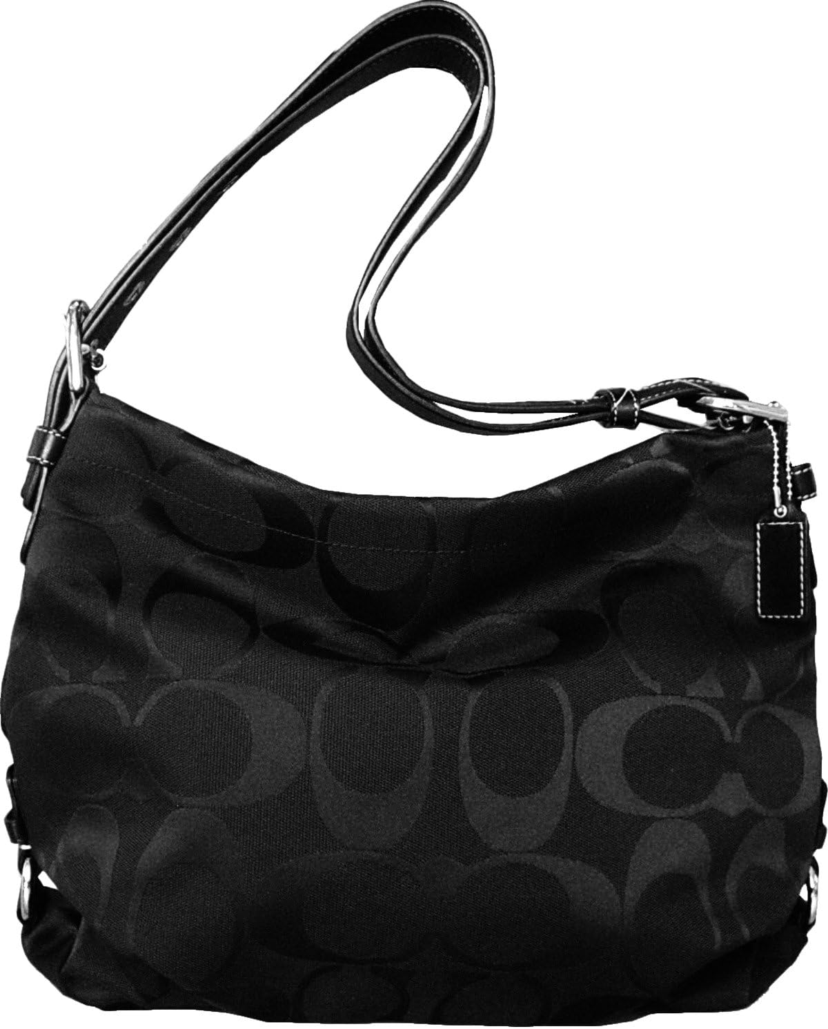 Coach 24CM Signature Black Duffle Bag F15067 Clothing