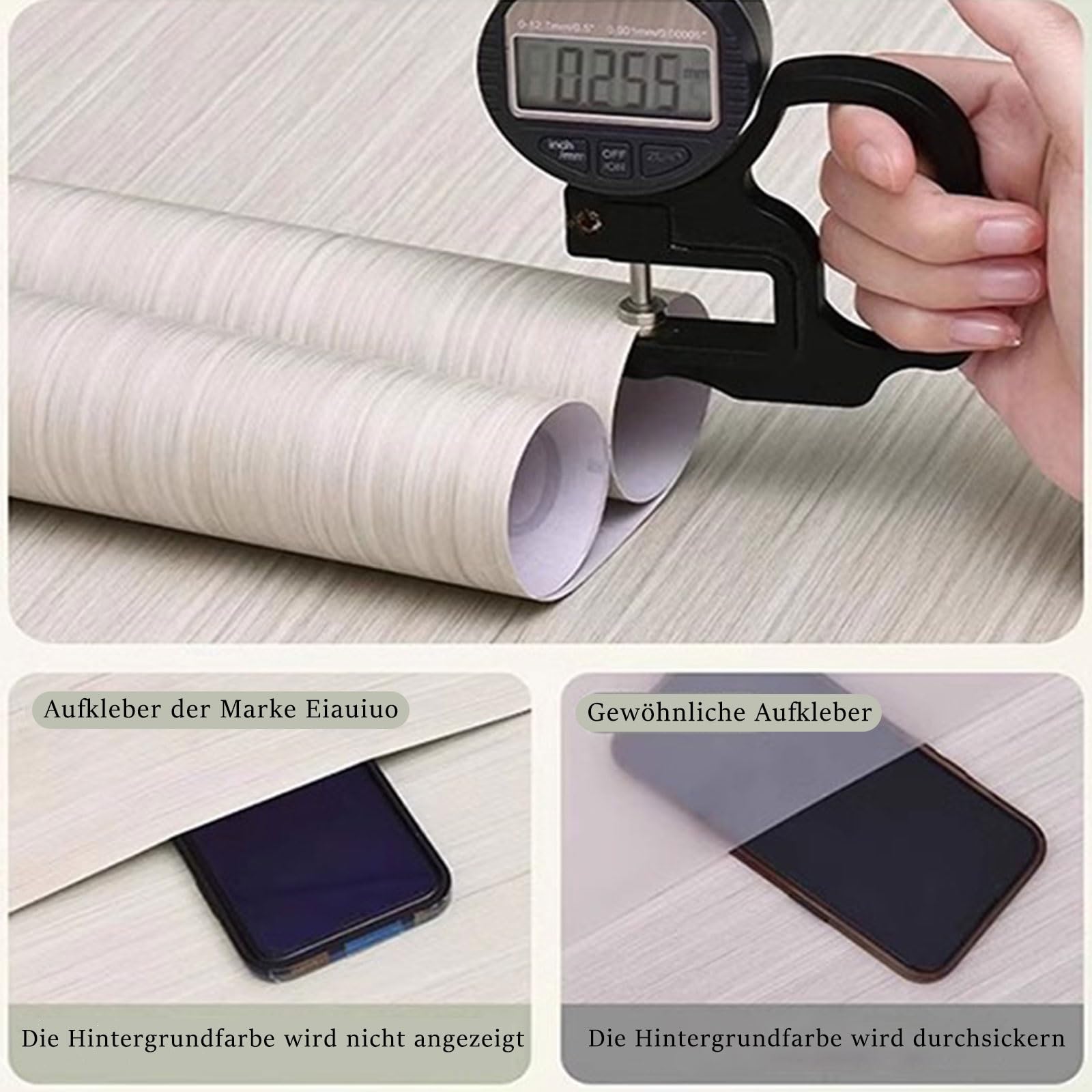 Samoprzylepna tapeta imitująca drewno Samoprzylepna folia PVC w rolce z efektem drewna Wodoodporna do ścian mebli w wielu rozmiarach(Holzoptik Folie 5,60W x 300L cm)