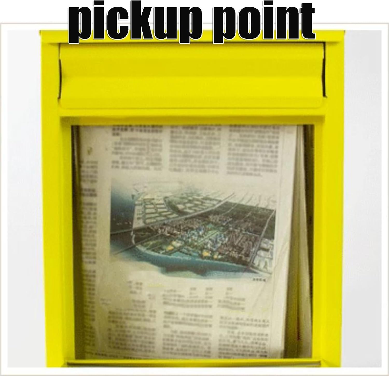 Locking Galvanized Sheet Metal Mailbox Mailboxes with Viewing Port Full Opening Door Design Wall Mounted Parcel Boxes with 4 Hole