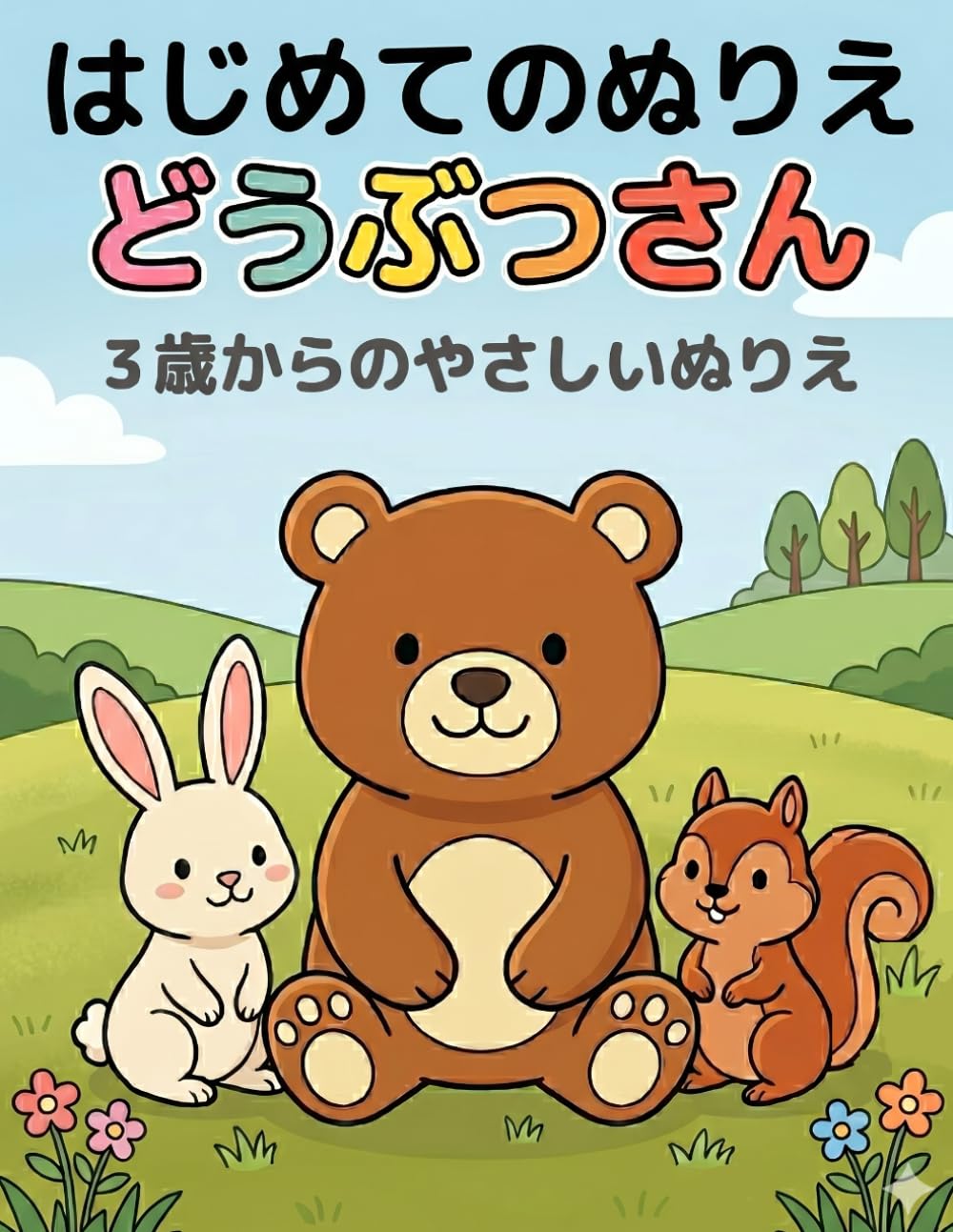 はじめてのぬりえ どうぶつさん: やさしいぬりえ