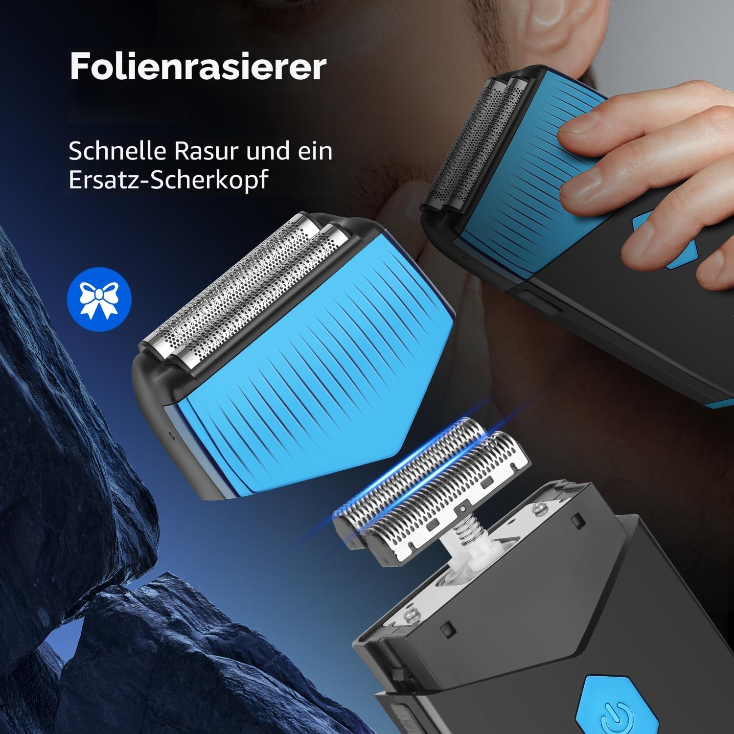 KEMEI 8534 Professionelle Haarschneidemaschinen Set für Männer, Elektrischer Haarschneidemaschine Folienrasierer Bart Nase Ohr Trimmer Grooming Kit, schnurlose Barber Clippers Haarschneide-Set