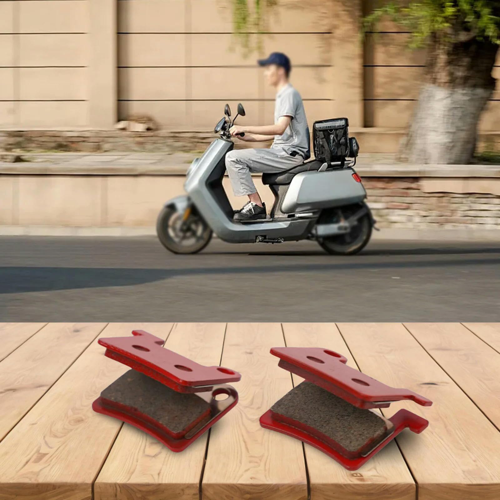 2 Paare Bremsbeläge für E-Bike-Bremssättel Fahrradscheiben Vollmetall-Ersatz-Elektrofahrradzubehör