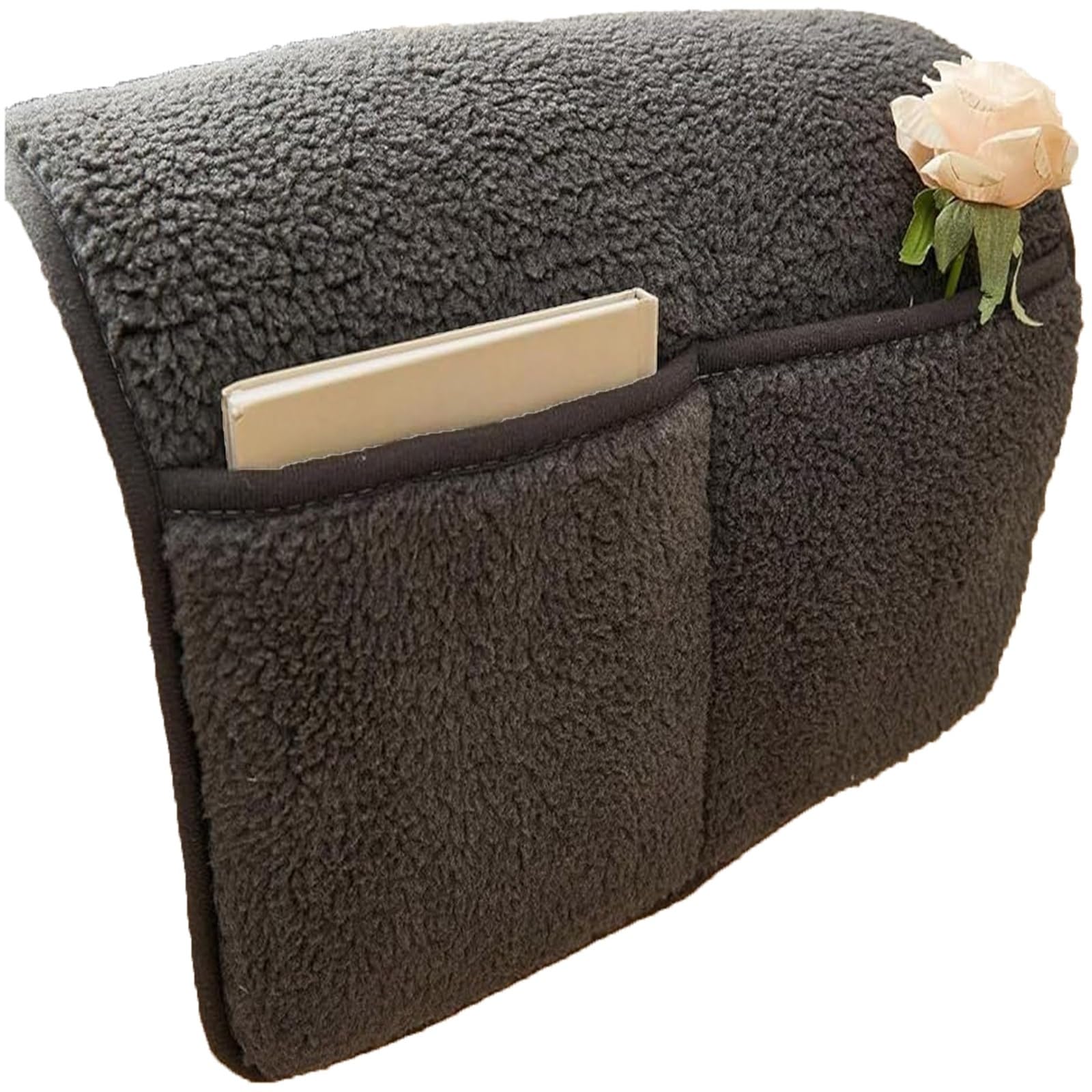 Recliner Armchair Cover Nonslip Headrest Arm Slipcovers For Leather Sofa Reclining Chair Armrest Covers Soft Boho Small No With Pocket Cats Dogs Loveseat Outdoor Sectional(Black Grey,Armrest 1pc)