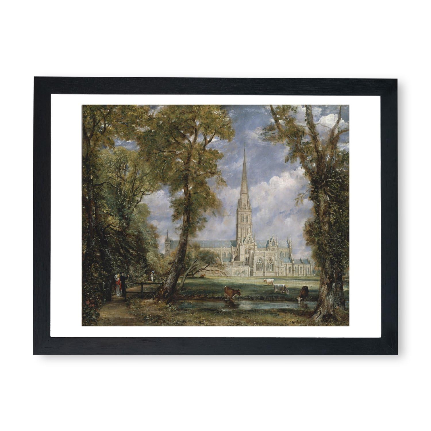Affiche encadrée John Constable Salisbury pour habiller un mur vide