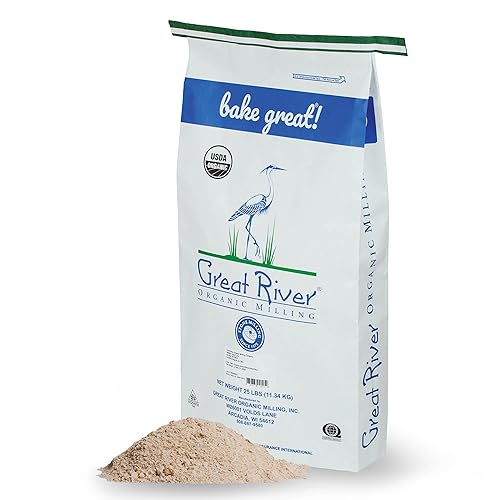 Great River Organic Milling Harina orgánica de espelta especial 25 libras paquete de 1