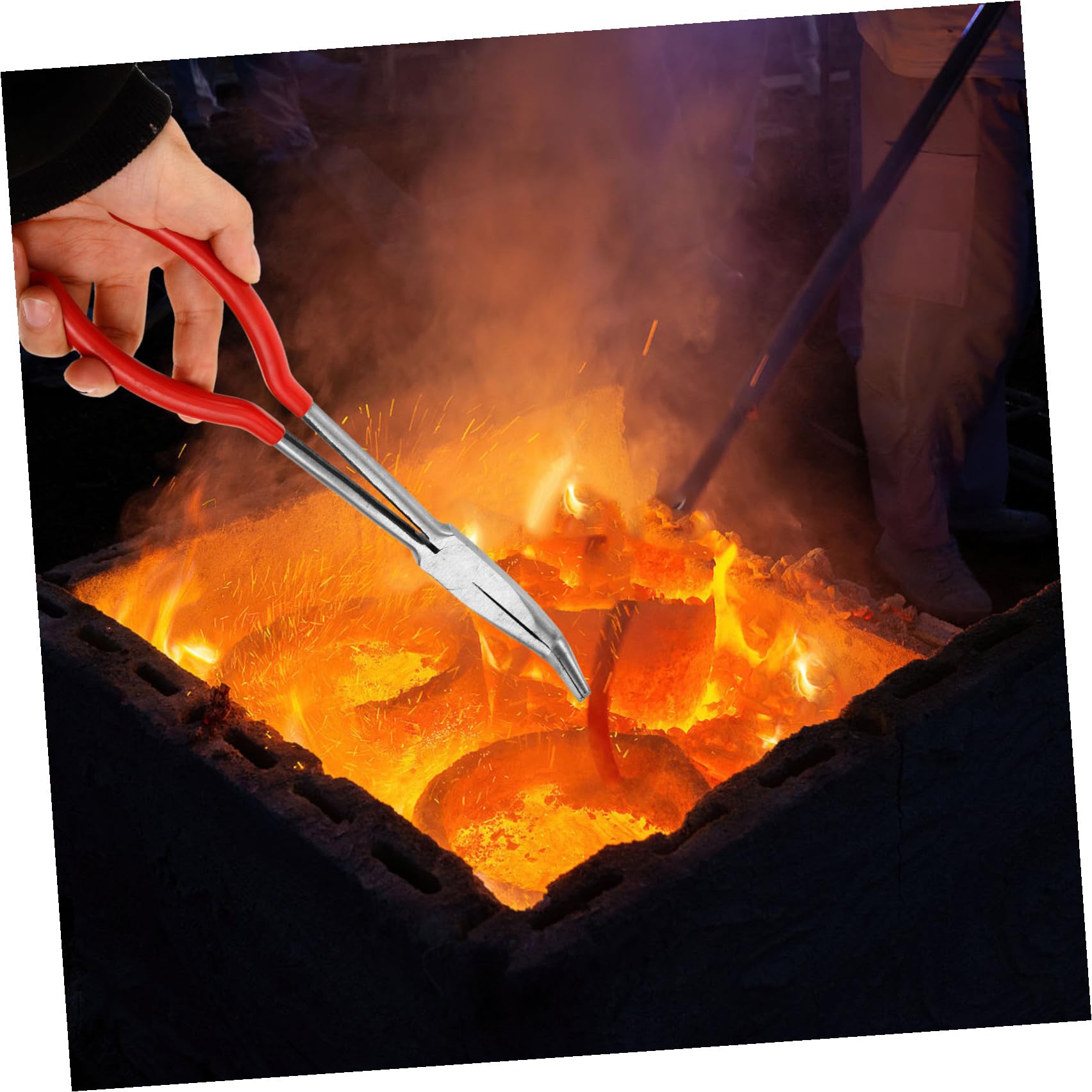Housoutil 3 Pezzi Pinza per Professionale Strumento per Lavorazione Laboratorio Resistente Alla Corrosione e Facile da Utilizzare per Crogioli e Becher