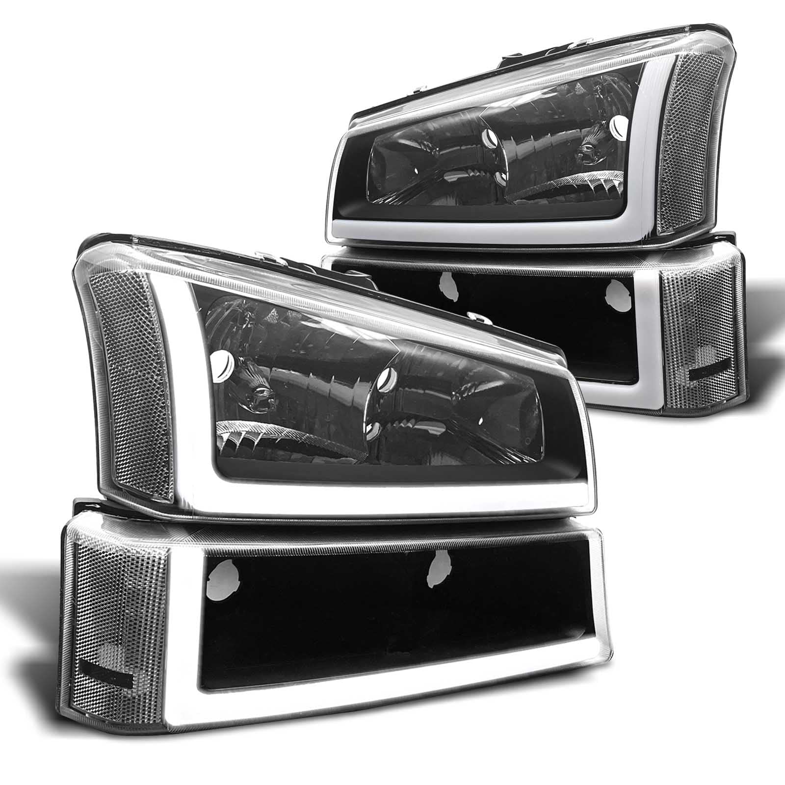 Photo 1 of ADCARLIGHTS 2003-2006 Silverado Headlight Assembly Headlights for 03-06 Chevy