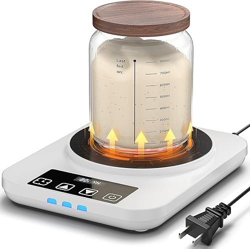 Calentador eléctrico de masa madre, almohadilla térmica mejorada para principiantes de masa agria, herramienta de prueba de calentador de masa madre