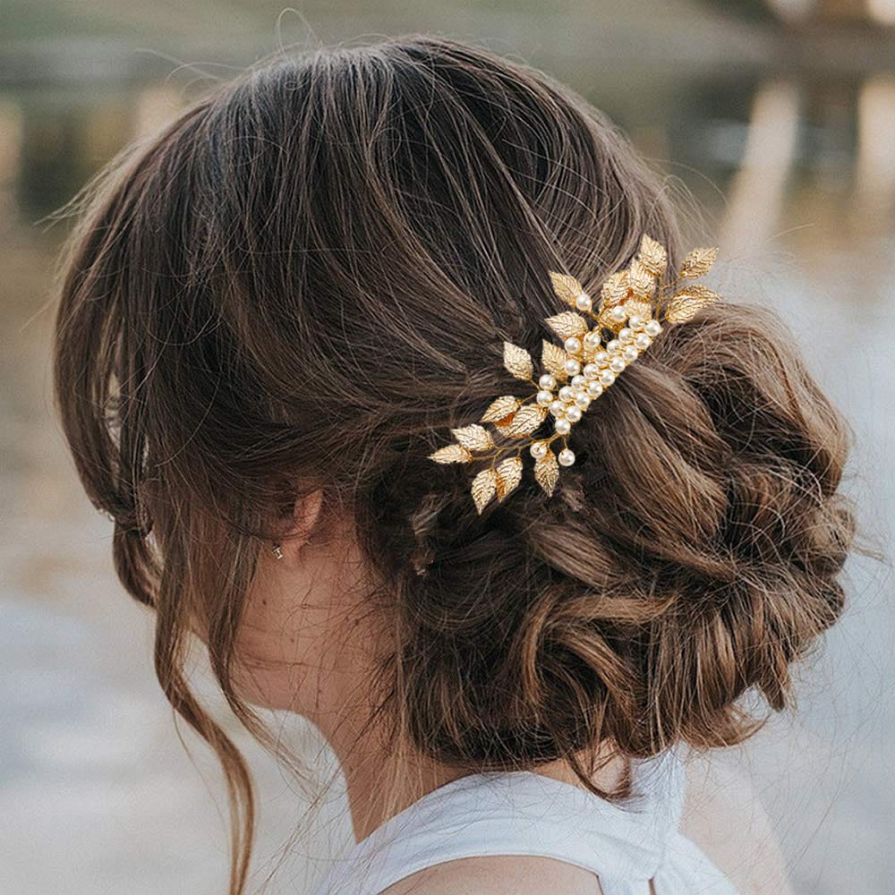 Amazon.com : inSowni 26 Pack Gold Wedding Bridal Hair Side Combs+U