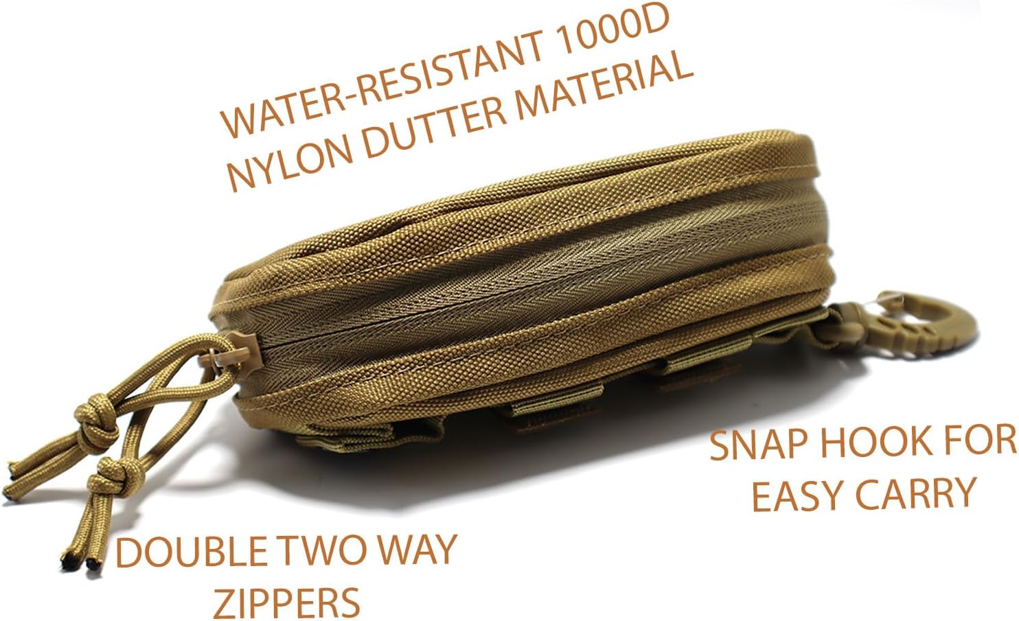 Tactical Molle Glasses Case Tactical Eyeglasses Case Shockproof Sunglasses Carrying Protective Box with Clip - Image 3