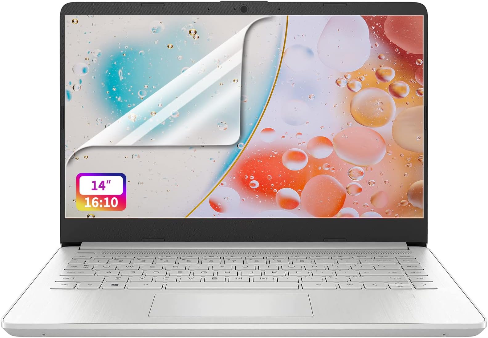 F FORITO 2-PACK 14 inch Crystal Clear Laptop Screen Protector, Compatible with HP Pavilion Plus 14"/ HP ENVY 14" with 16:10 Aspect Ratio, Anti Scratch and Smudge Resistant