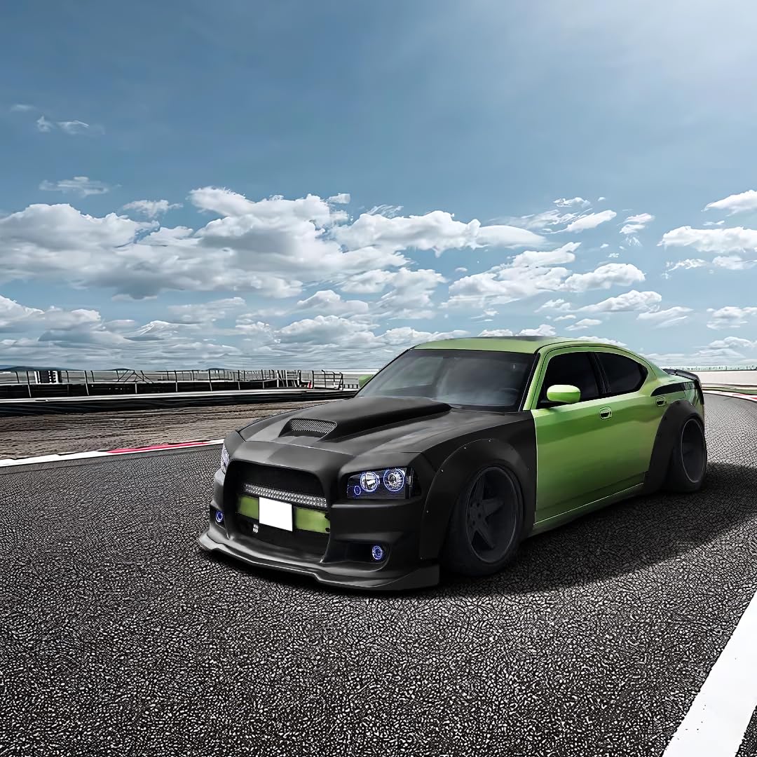 Fit 2012-2014 Dodge Charger SRT8 Front Bumper Lip IKON Style Black PU | IKON MOTORSPORTS Front Lip Finisher Under Chin Spoiler Add On 2013 product thumbnail 3