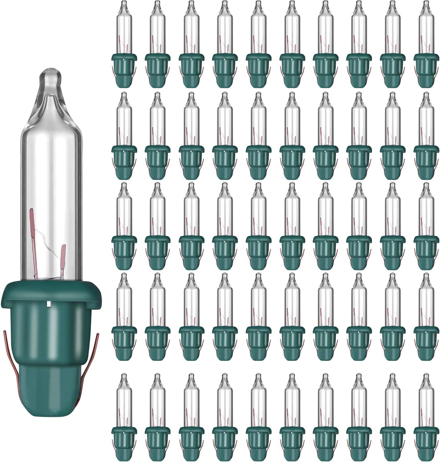 Mudder 300 Pcs Replacement Mini Light Bulbs Christmas Tree 2.5 V