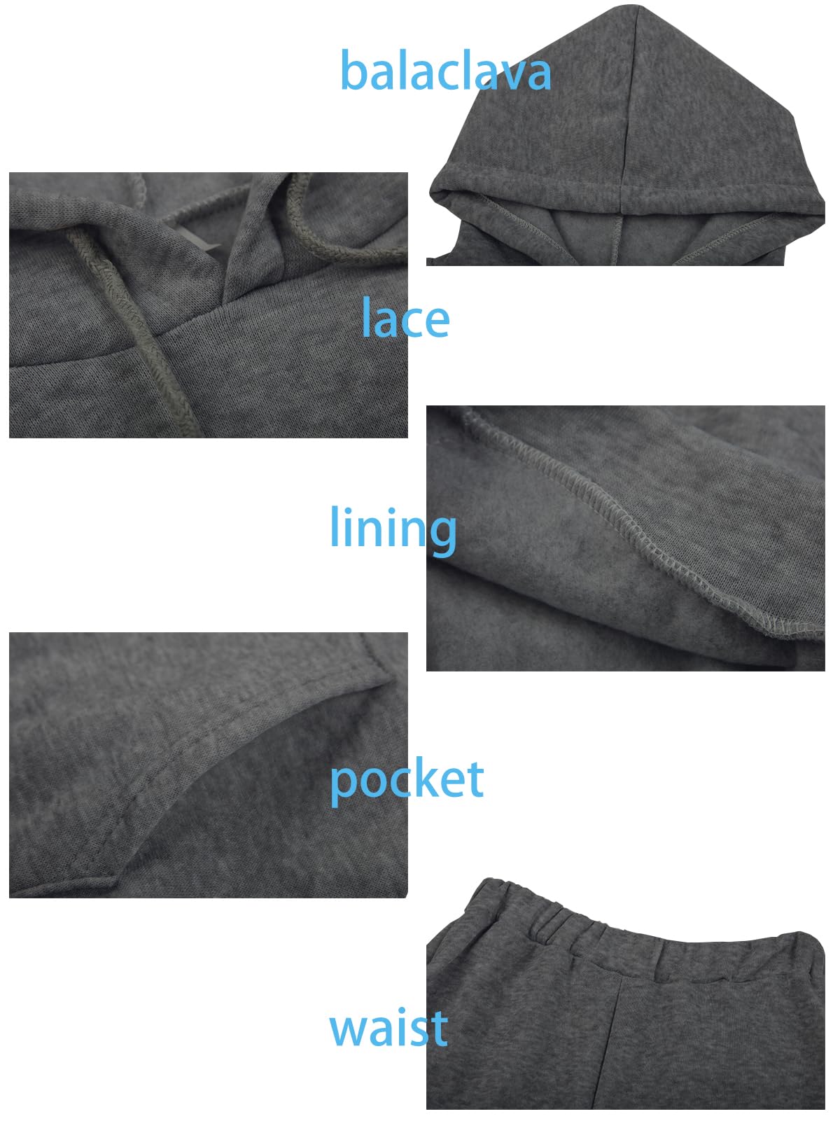 Winter Jogginganzug Damen 2 Teilig Pullover und Jogginghose