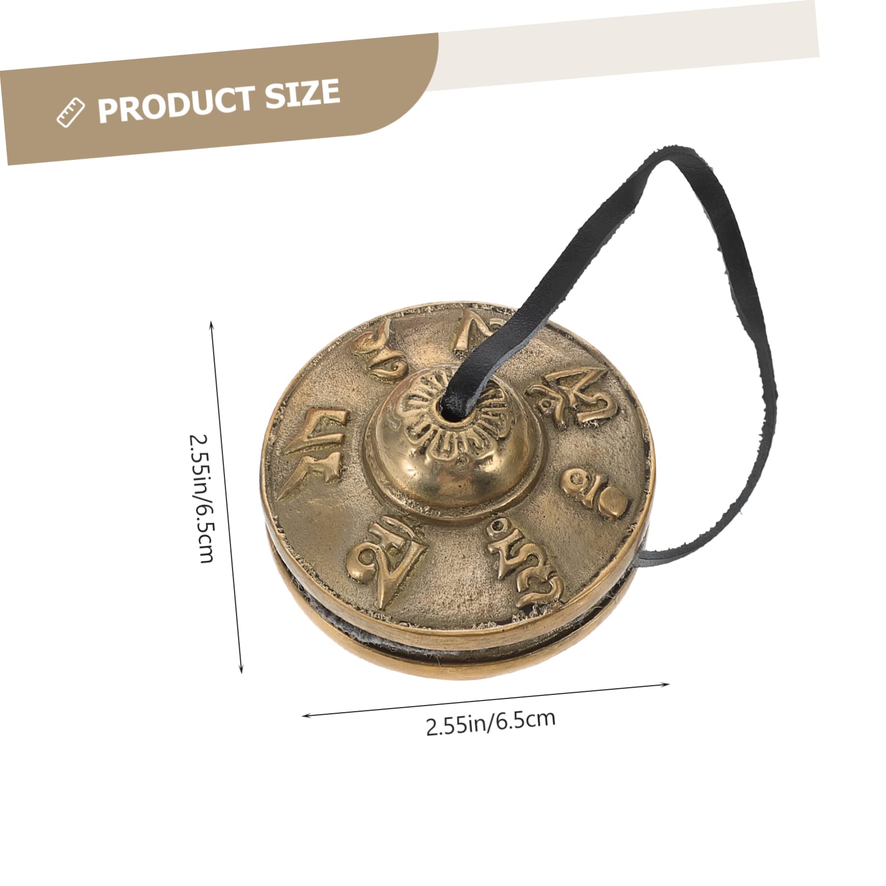 VANZACK Cymbals Bell Yoga Meditation Bell Sturdy Percussion Instrument Rustic for Music