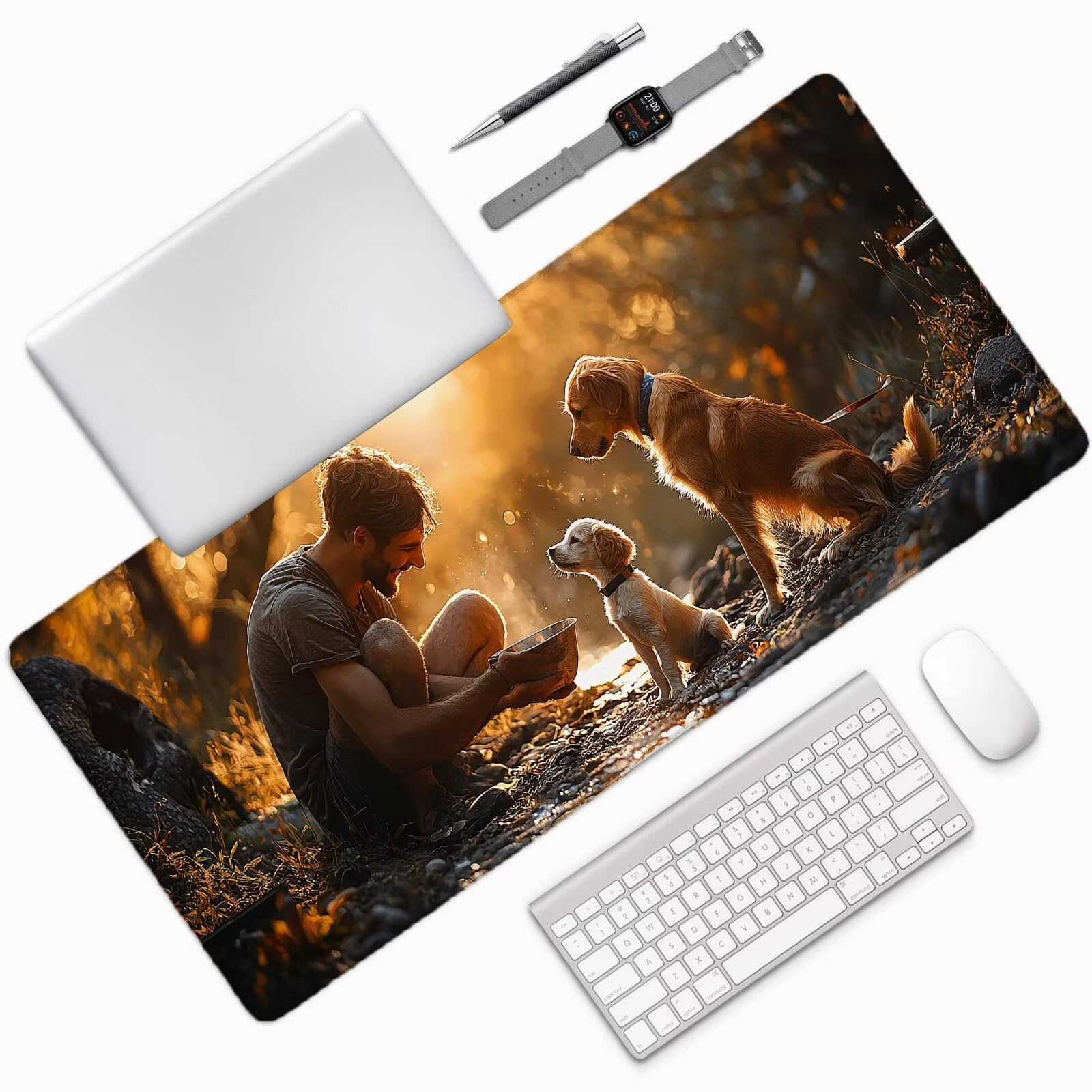 Niestandardowa podkładka pod mysz ze zdjęciem, wodoodporna 1200 x 600 mm Niestandardowa podkładka pod mysz do gier, pod biurko z antypoślizgową podstawą, dodaj zdjęcia, pomysł na prezent dla graczy,