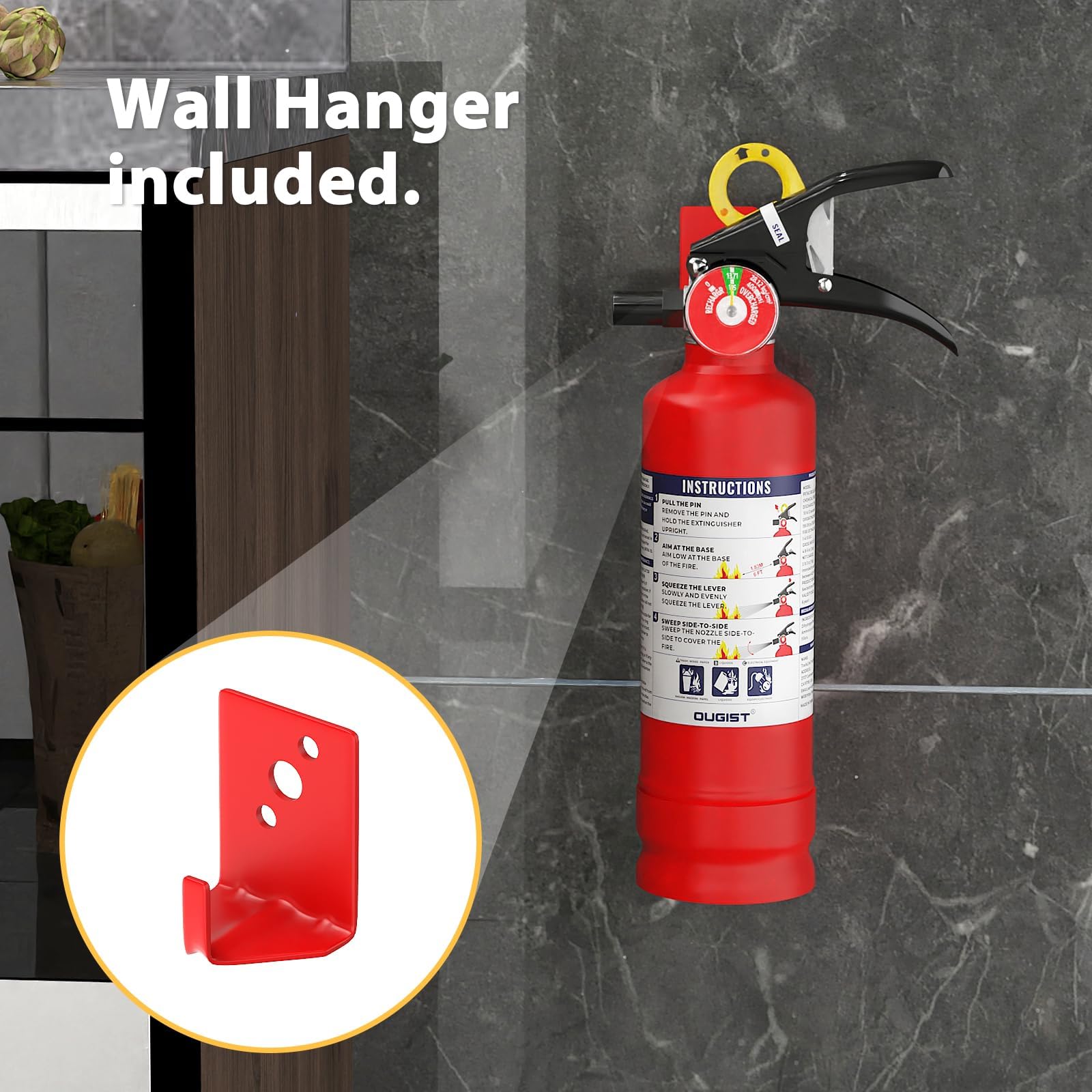 Ougist Signature ABC Fire Extinguisher for Home, 2.5 lb, 2 Pack — Amazon image 5