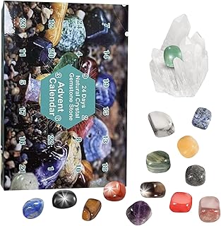 Gemstone Advent Calendar 2022 Advent Calendar For Kids With 24 Gemstones To Open Each Day A Complete Rock Collection Christmas Countdown Calendar KEg46