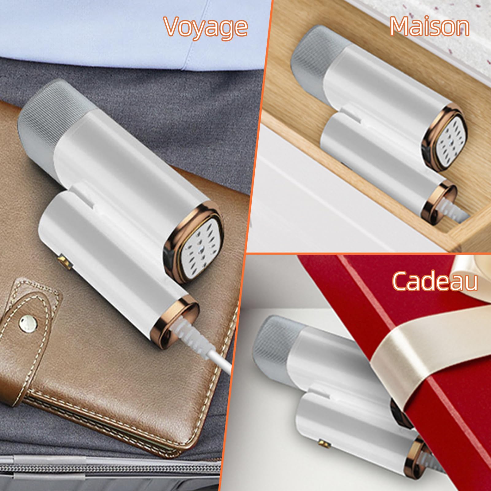 Definitrice a vapore verticale, ferro da stiro verticale portatile 1000 W 150 ml, Vapore a vapore, adatto a tutti i tessuti, casa, viaggi, casa e ufficio