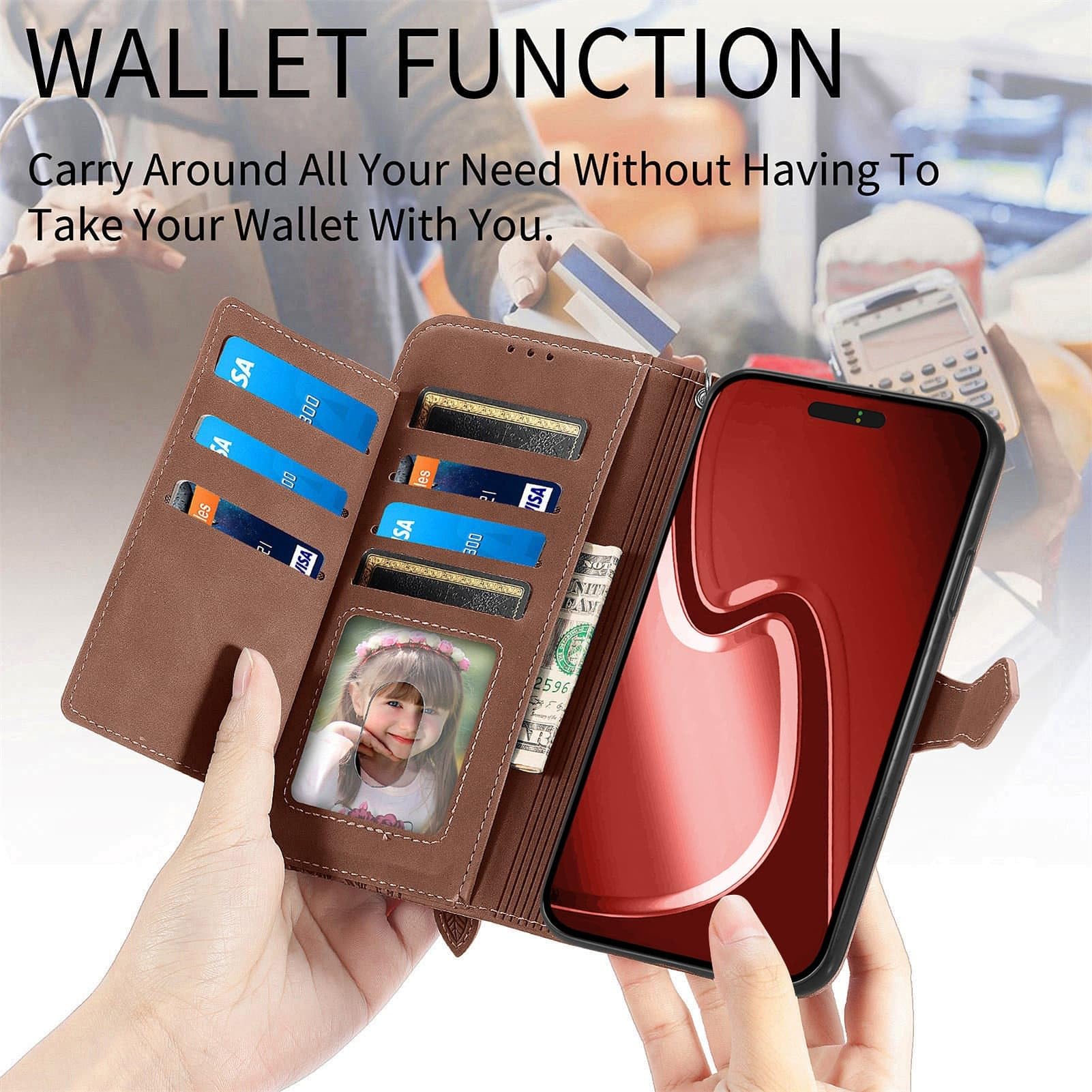 moto ウオレット Amazon.com: for Motorola Moto G Power (2024) Phone Wallet