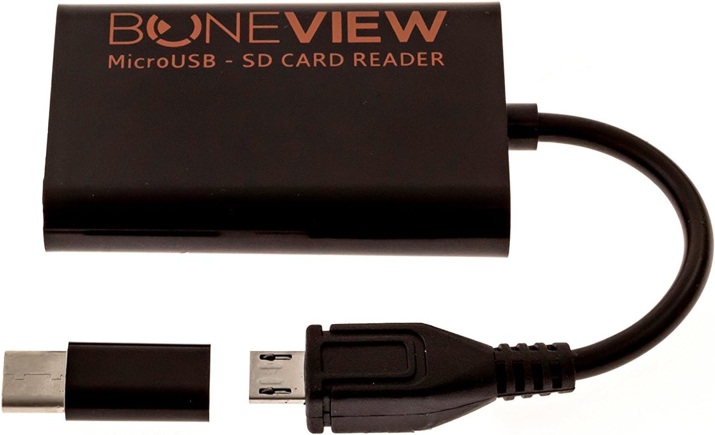 BoneView Trail Camera Viewer for Type-C Reversible USB Android Phones, SD and Micro SD Memory Card Reader to View Deer Hunting Photo and Video of Any Motion Scouting Game Cam on Smartphone or Tablets