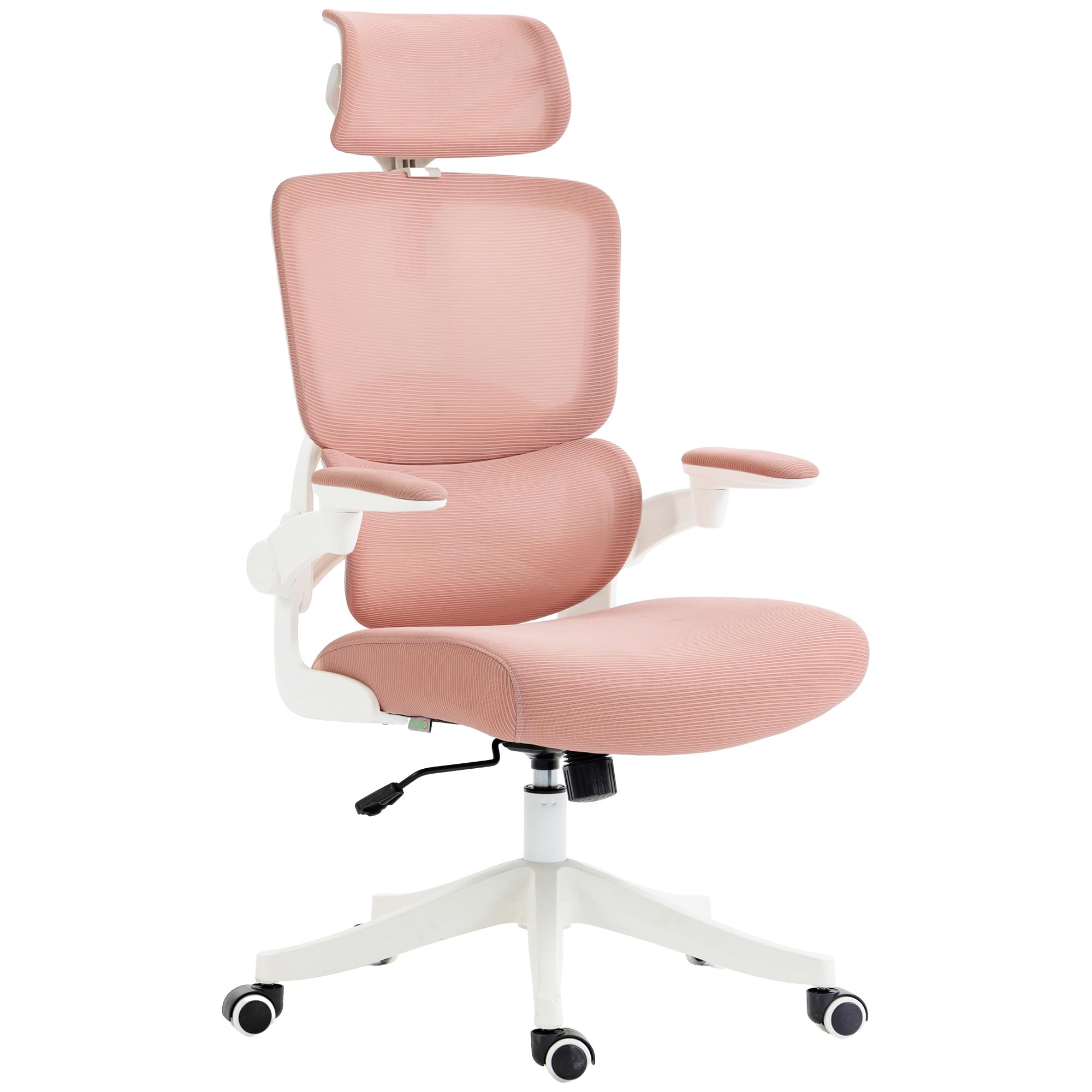 Vinsetto Silla de Oficina Basculante Reposacabezas 62x58x120-133 cm Rosa