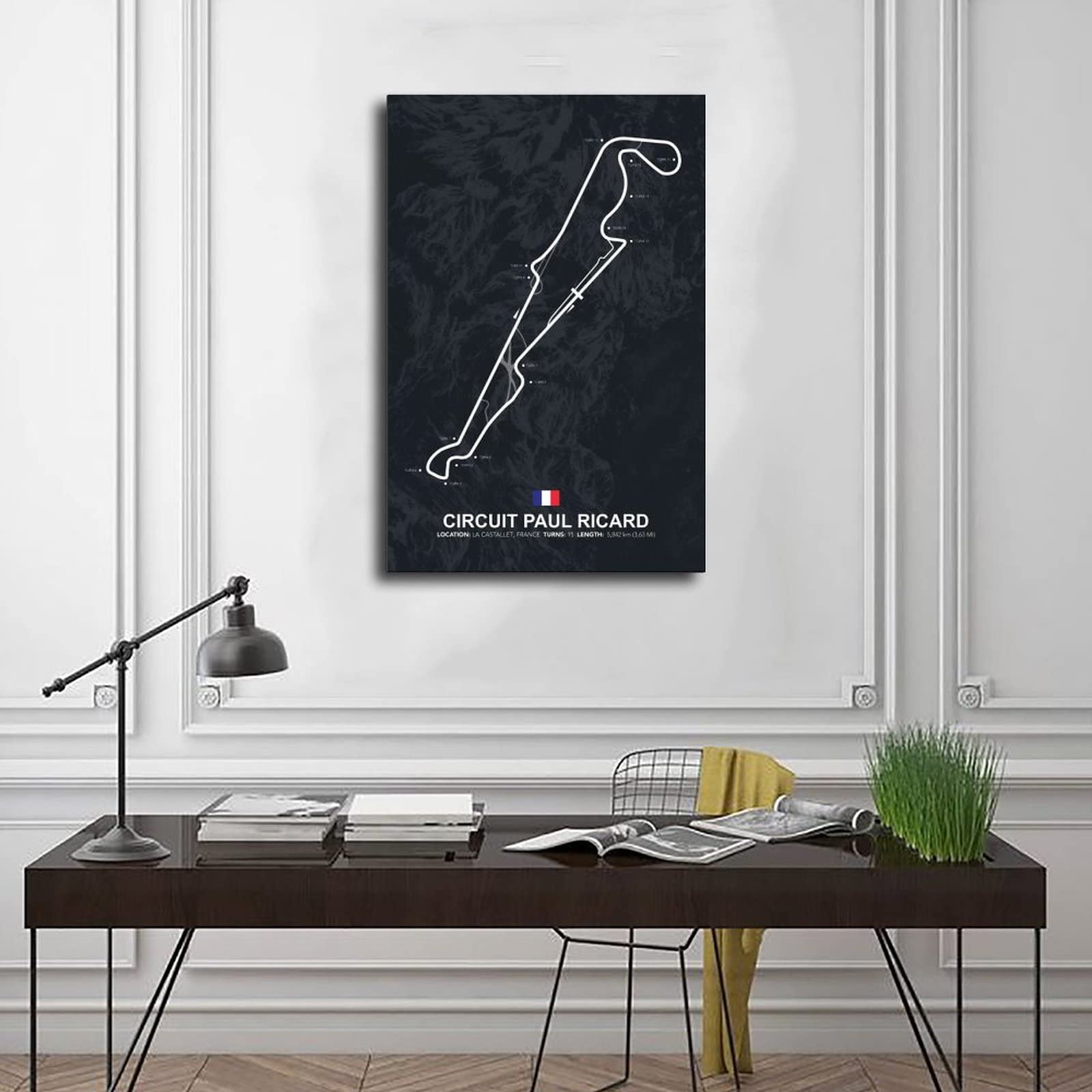 Poster Sur Toile Spa Francorchamps F1 - Décoration Chambre Sportive 30x45 Cm Sans Cadre