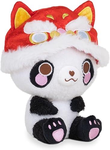Miniatura 5 de Cuddle Barn PlushGoals - Mina The Maneki Neko - Juguete de peluche suave kawaii, 6 pulgadas